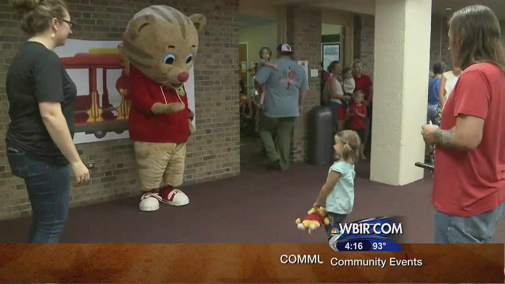 July 20, 2016Live at Five at 4He's the PBS Star with a huge following--of toddlers. Daniel Tiger met legions of young fans at the Lawson McGhee Library for a special event.