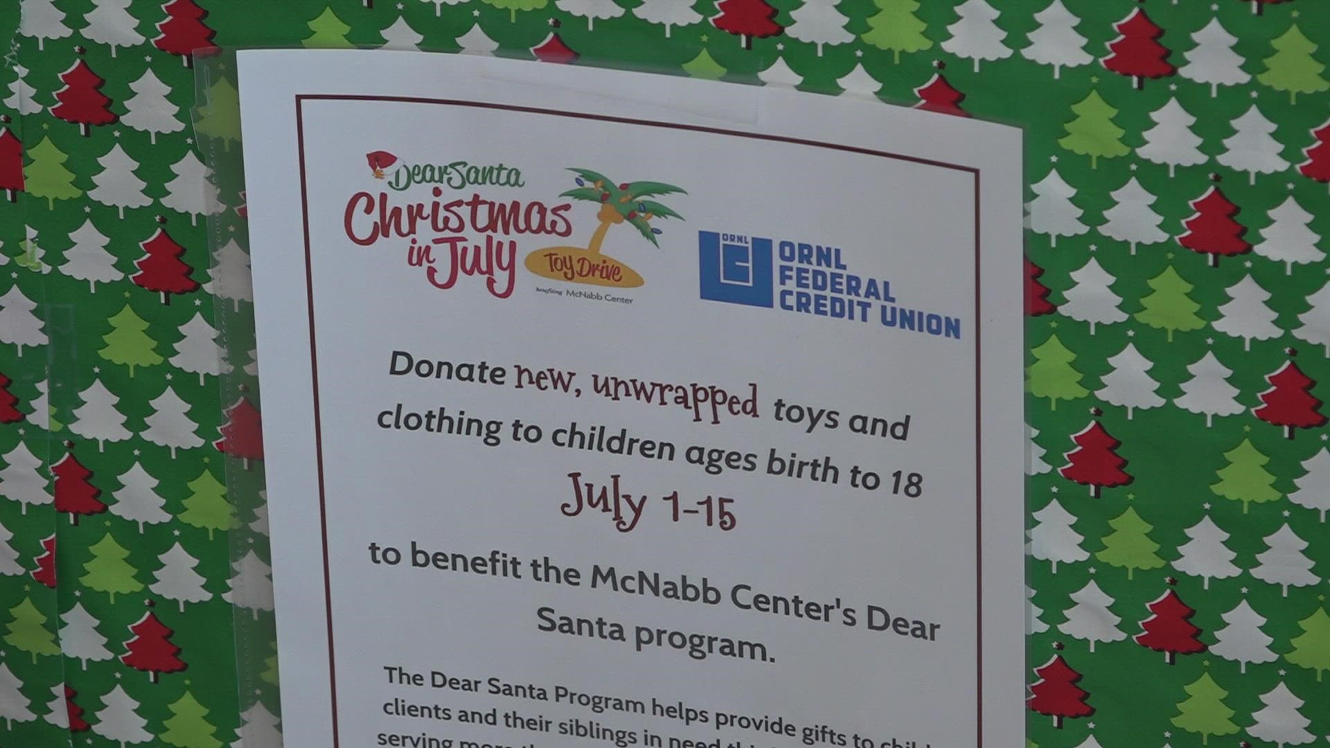 The McNabb Center served over 450 kids last year through the July program.
