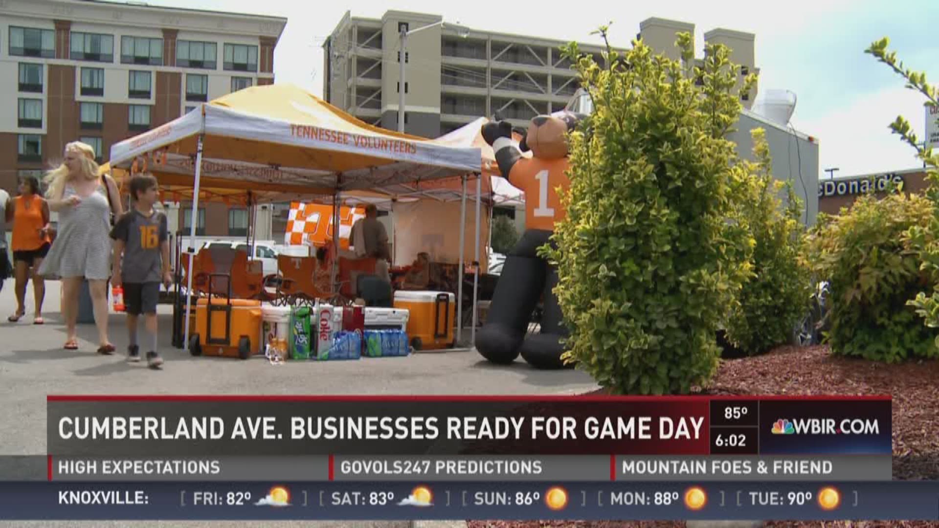 Businesses on Cumberland Avenue are ready for the rush of people after the Vols home opener Thursday.