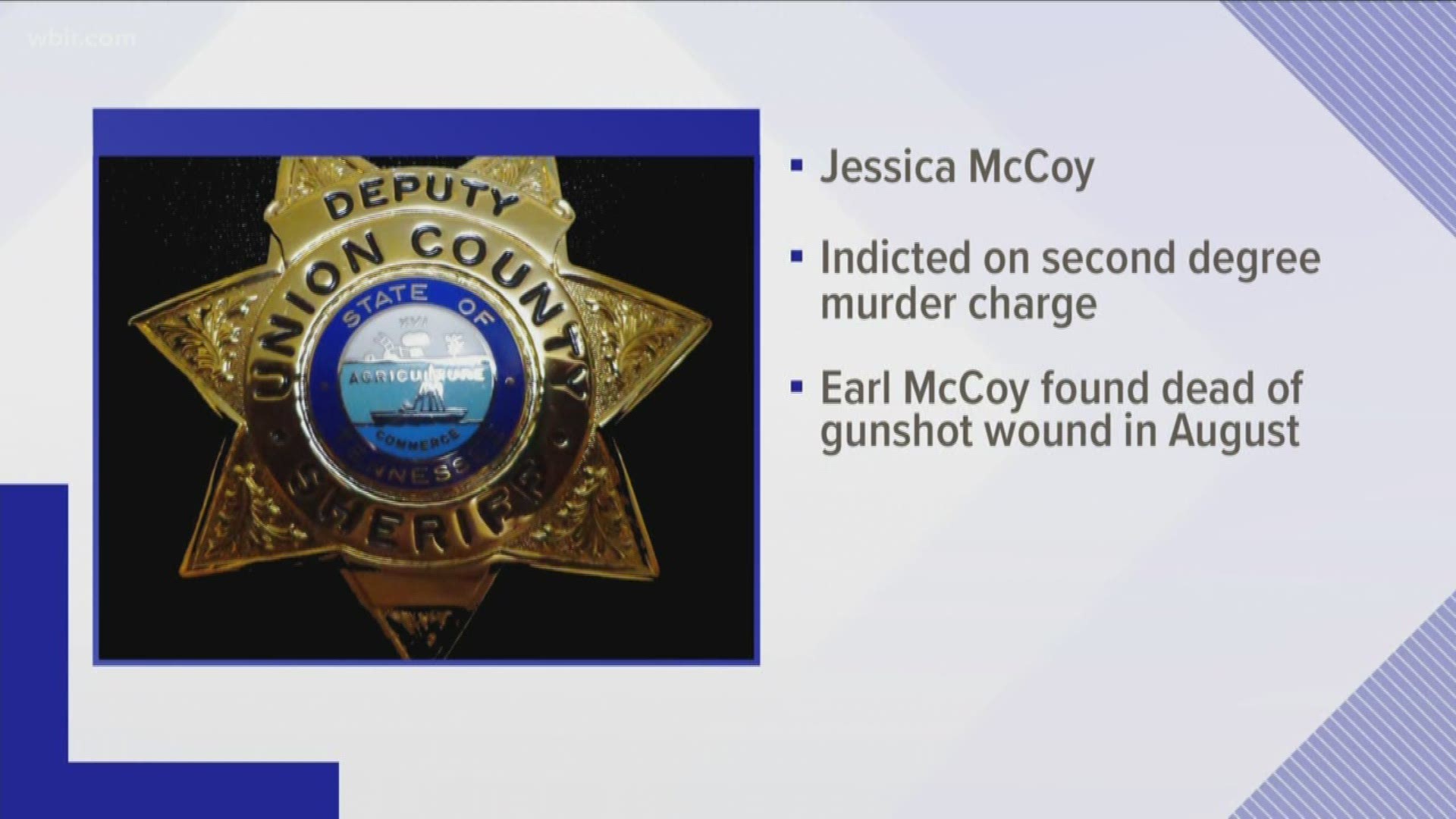 Jessica McCoy was indicted for killing Earl Darin McCoy on Friday, Nov. 8.