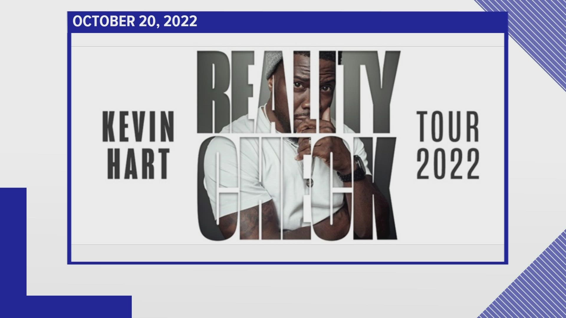 Hart's 2022 Reality Check Tour will stop in Knoxville on October 20. Tickets go on sale Friday.