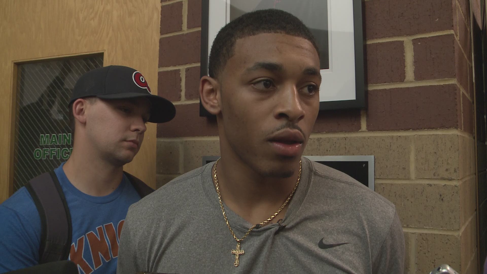An injured James Daniel III talks about the upcoming Tennessee basketball season.