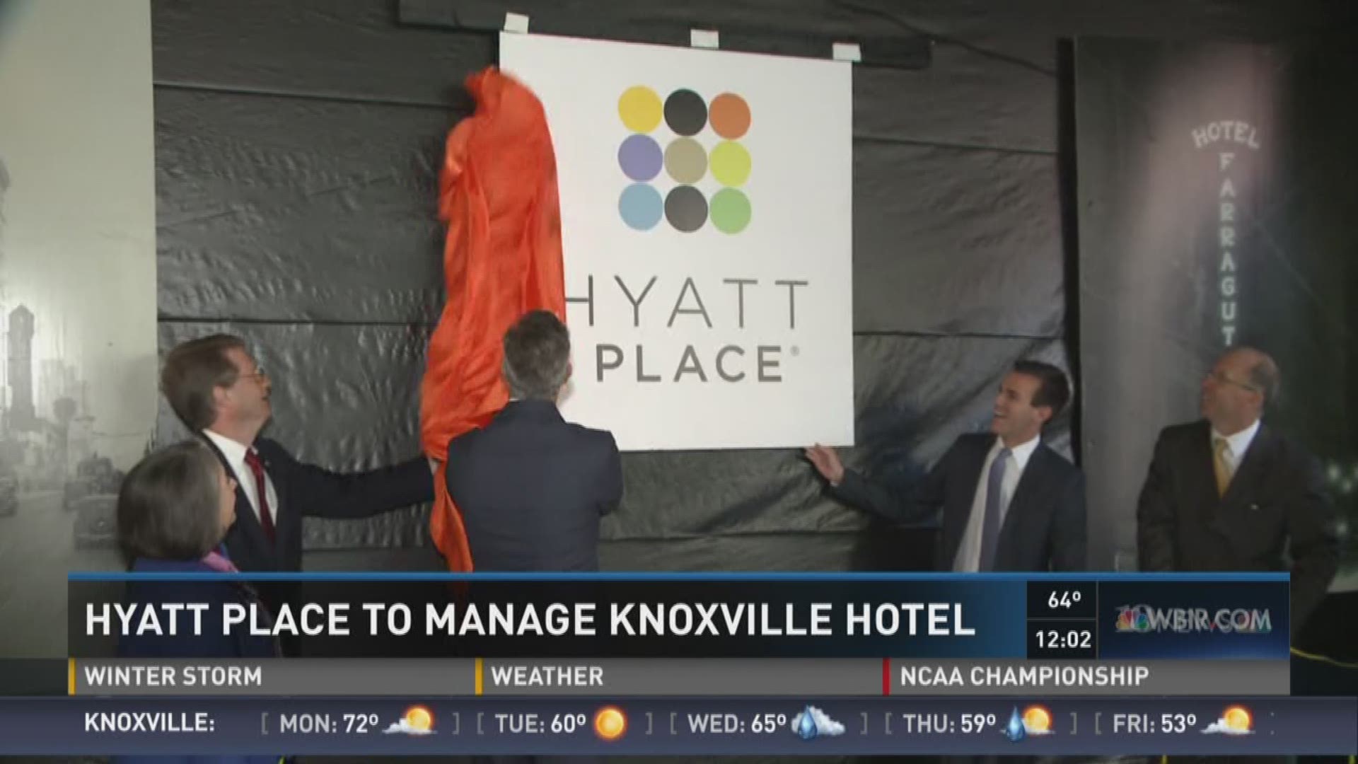 Hyatt Place will manage a new hotel at the historic Farragut Building in downtown Knoxville.