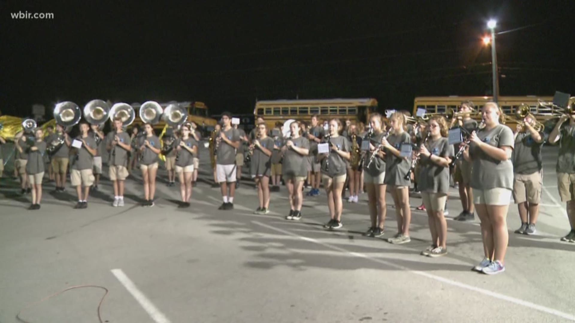 Gibbs high school band plays us out for week 1.