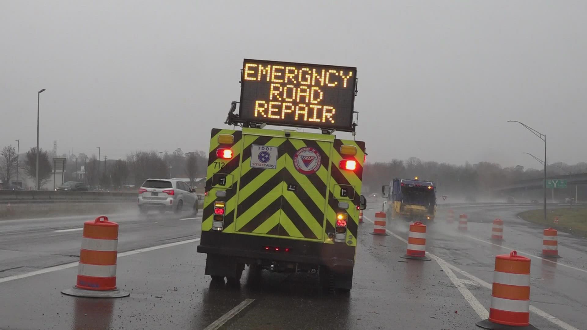 The past few days of rain have brought problems to the roads. We look into how crews from the Tennessee Department of Transportation are making the streets safer.