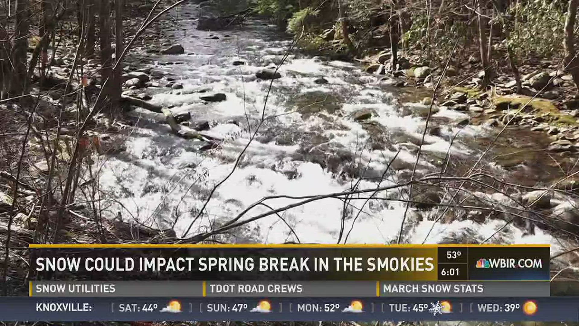 Snow could impact Spring Break in the Smokies