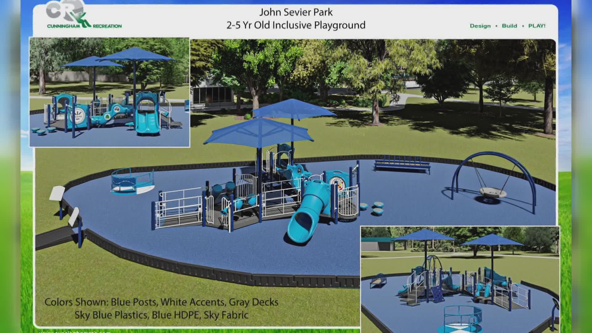 On Tuesday, organizers behind the inclusive playground announced that they planned to build more slides, swings and wheelchair-accessible equipment.