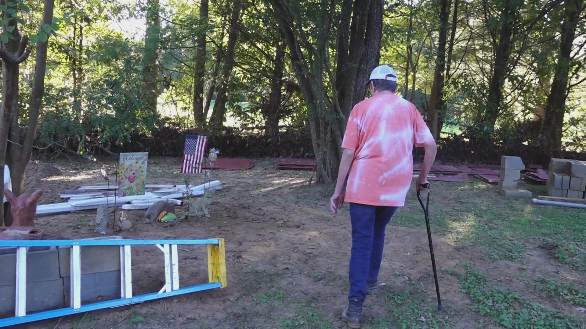 Sheila Creveling is 80 years old, but she managed to swim through severe floodwaters and survive a catastrophic storm.