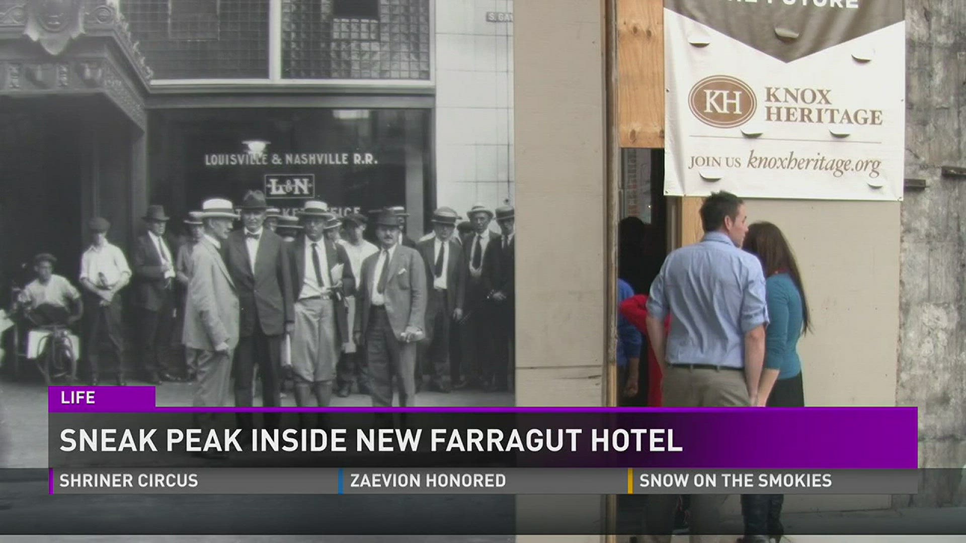 Oct. 21, 2016: The developers behind the new Farragut Hotel gave us a sneak peek behind the historic venue renovations.
