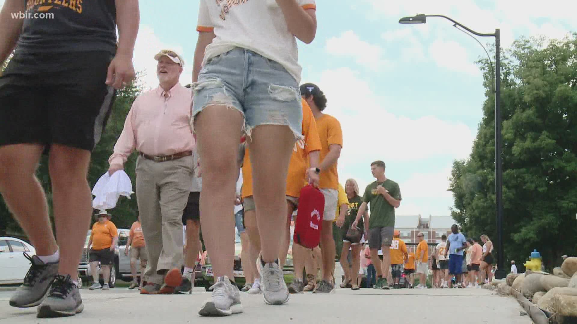 Vols fans are coming to Knoxville from across the U.S. to watch the Super Regional in Lindsey Nelson Stadium.