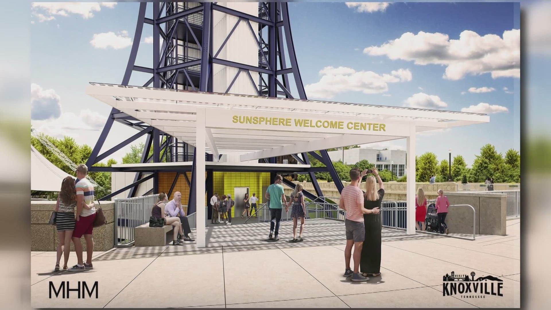 The updated welcome center will feature staffed ticketing, expanded retail, brochures and information in an enclosed space overlooking World's Fair Park.
