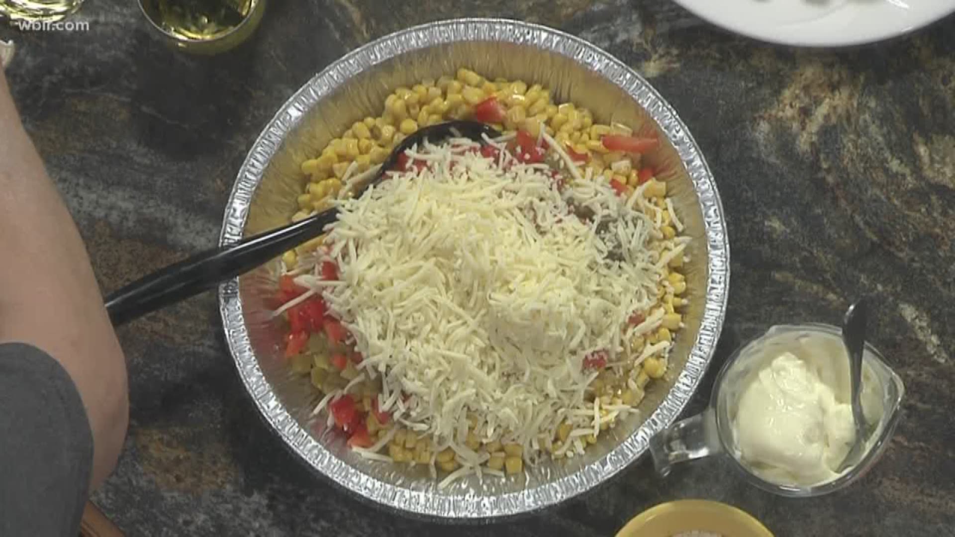Connie with C and R Catering & Cakes shares a corn dip recipe that might also be a good side dish. To learn more about CR Catering and Cakes visit their Facebook page or call (865) 456-0127. July 2, 2019-4pm.