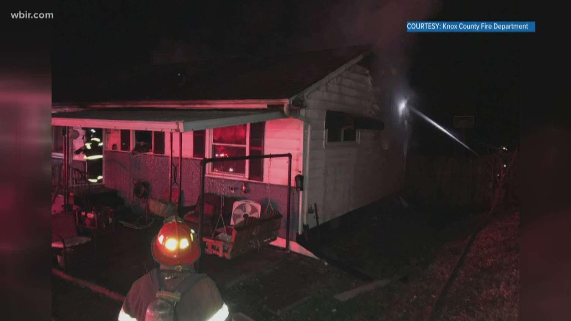 Knoxville Fire Department said the fire occurred just before 4:30 a.m. Sunday. No one was home at the time and there are no reported injuries, according to KFD.