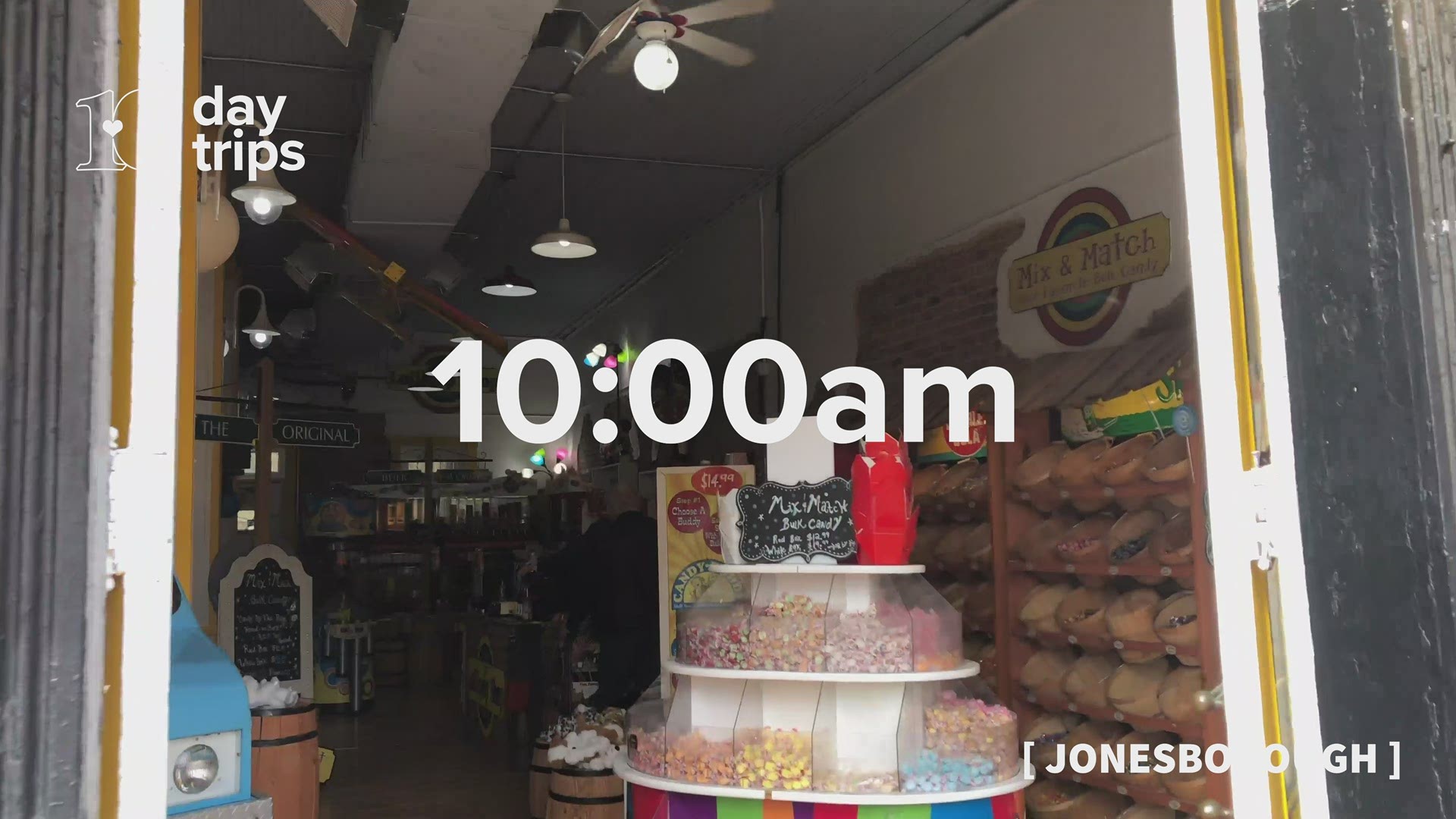 Indulge your sweet tooth early in the morning in this interactive candy and toy store.