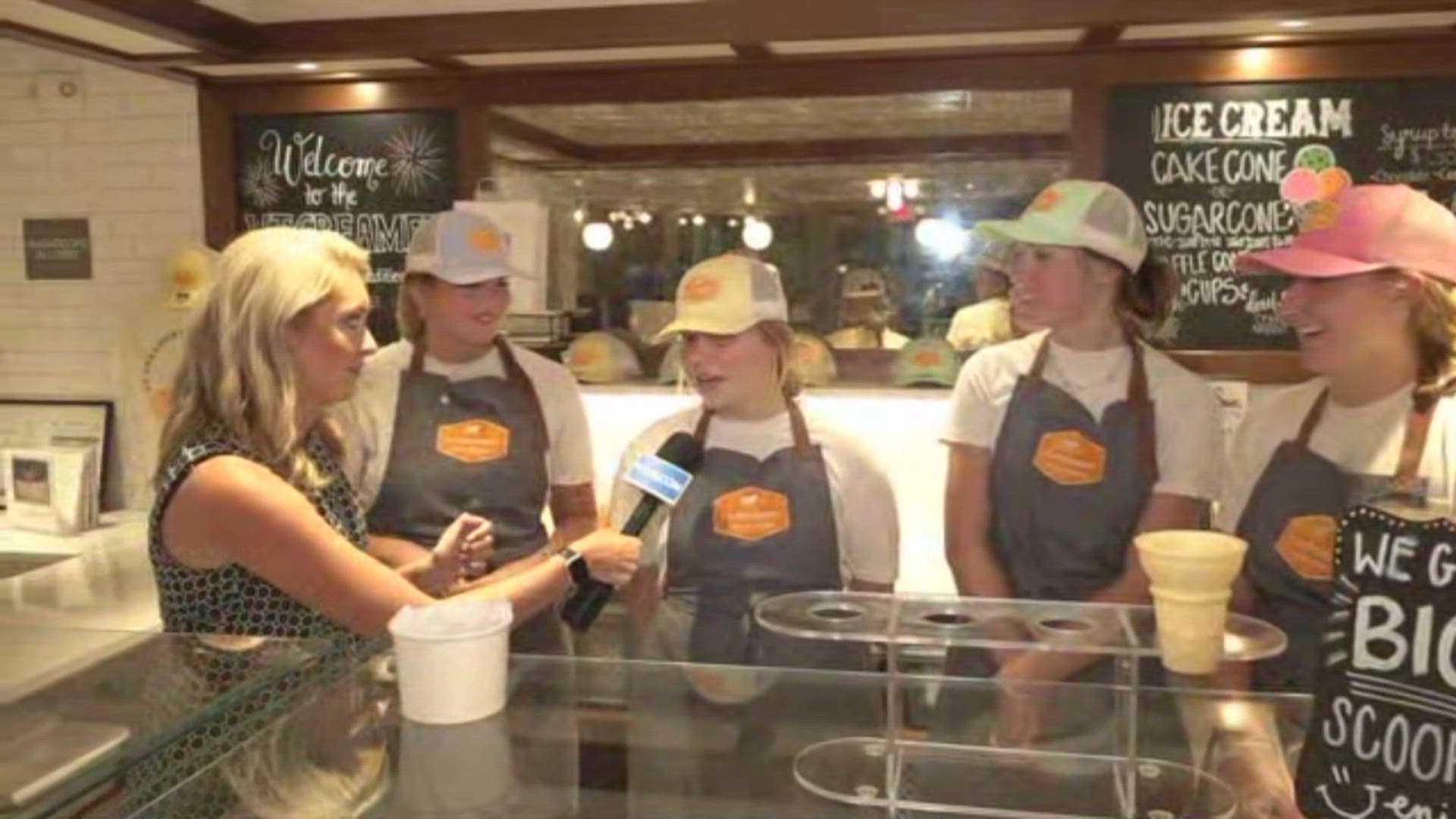 Many students work at the UT Creamery when not in class, which is home to many Vols-themed ice cream flavors.