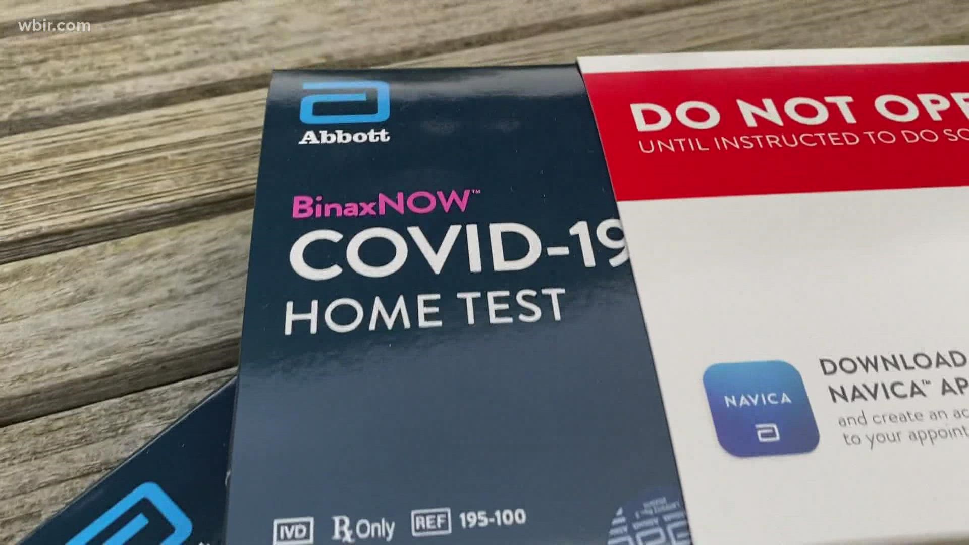 President Joe Biden said more than 500 million at-home tests would be available for Americans starting in January.