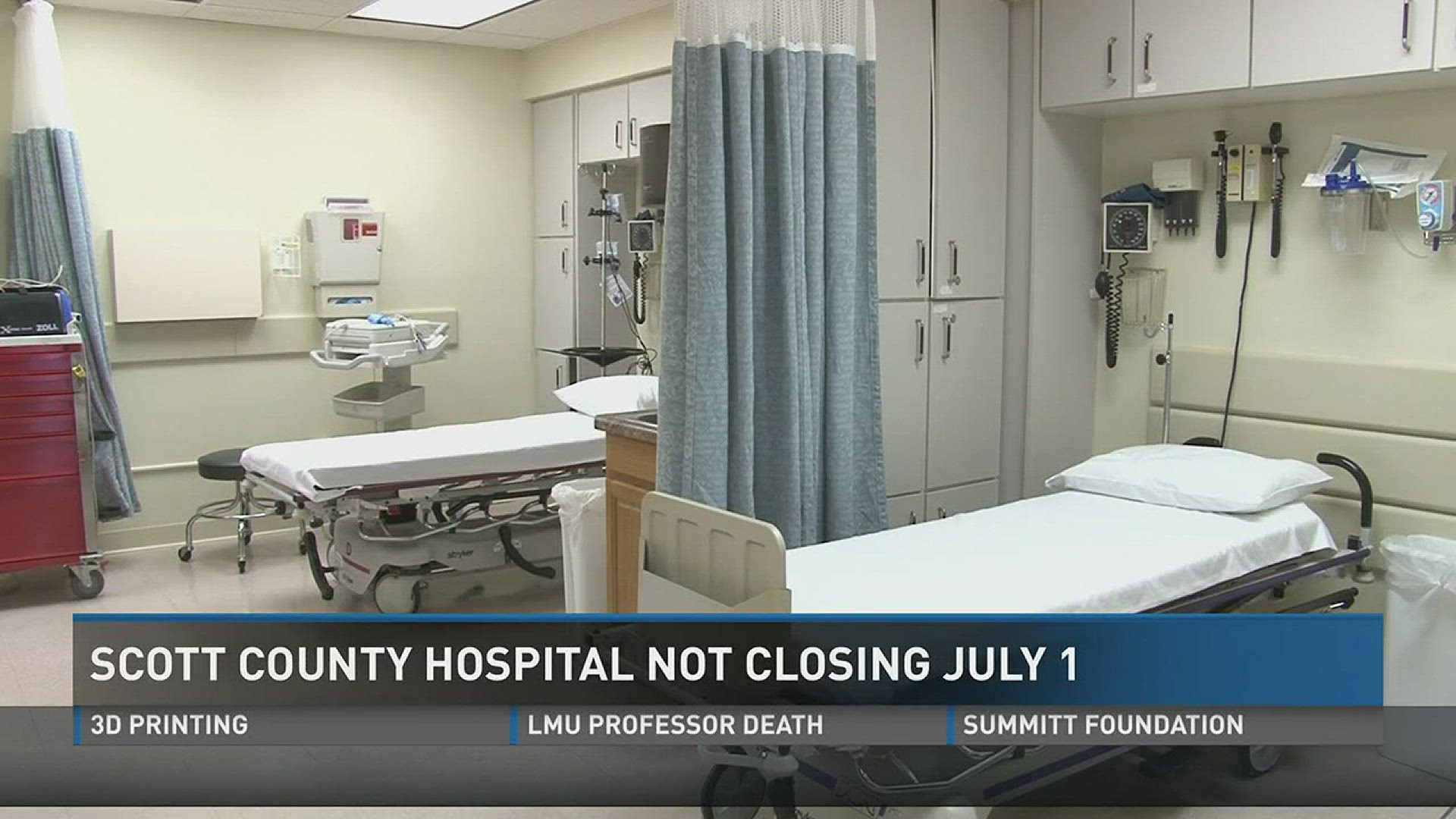 Pioneer Hospital of Scott County will not close on July 1 as previously discussed. Negotiations are underway to try to sell the facility. June 30, 2016.