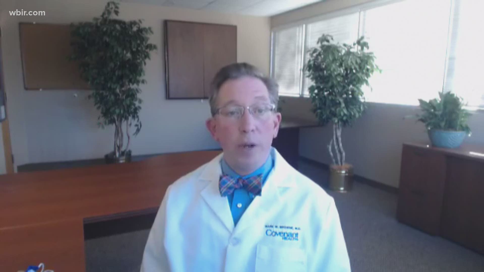 An East TN doctor addresses the benefits of mask-wearing against the spread of seasonal flu.