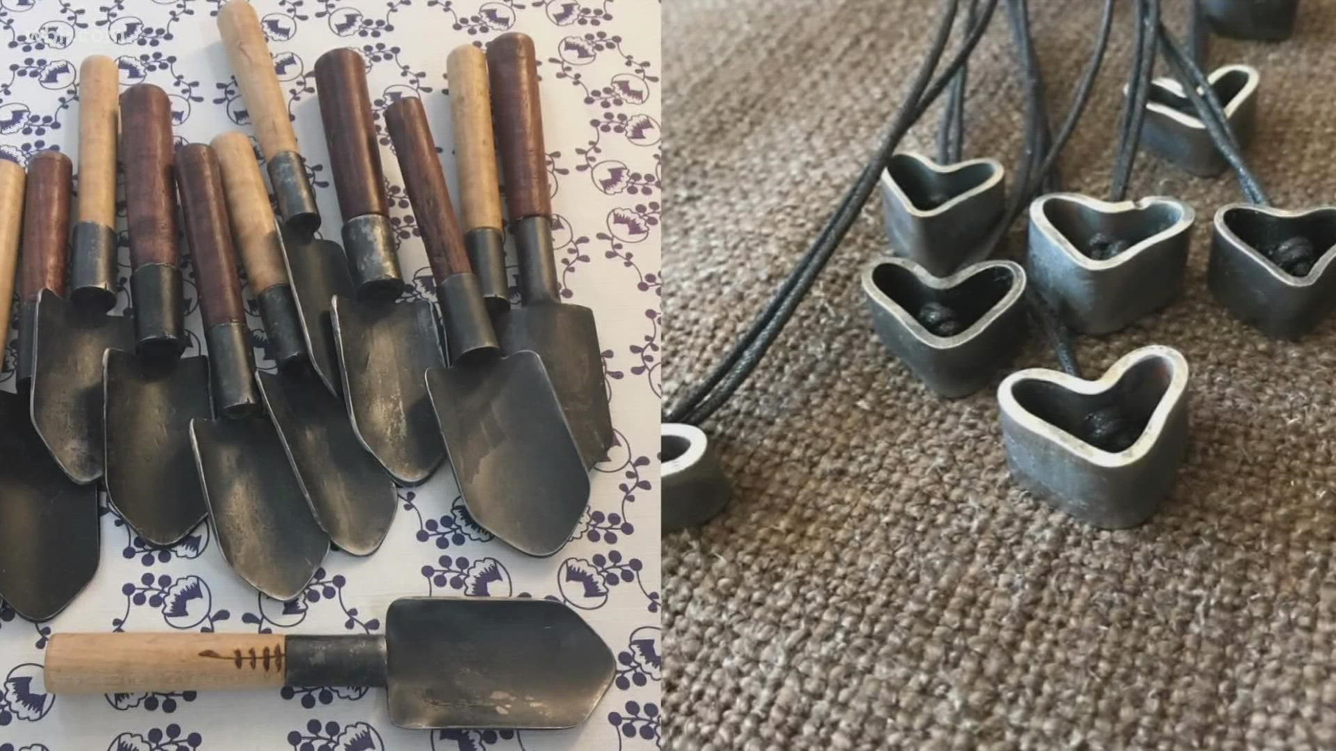 A Maryville native is hammering into the issue of gun violence -- transforming guns into garden tools, hearts and crosses for families of gun violence victims.