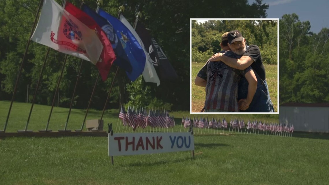 Powell couple honors veterans with flag display - Vimarsana News
