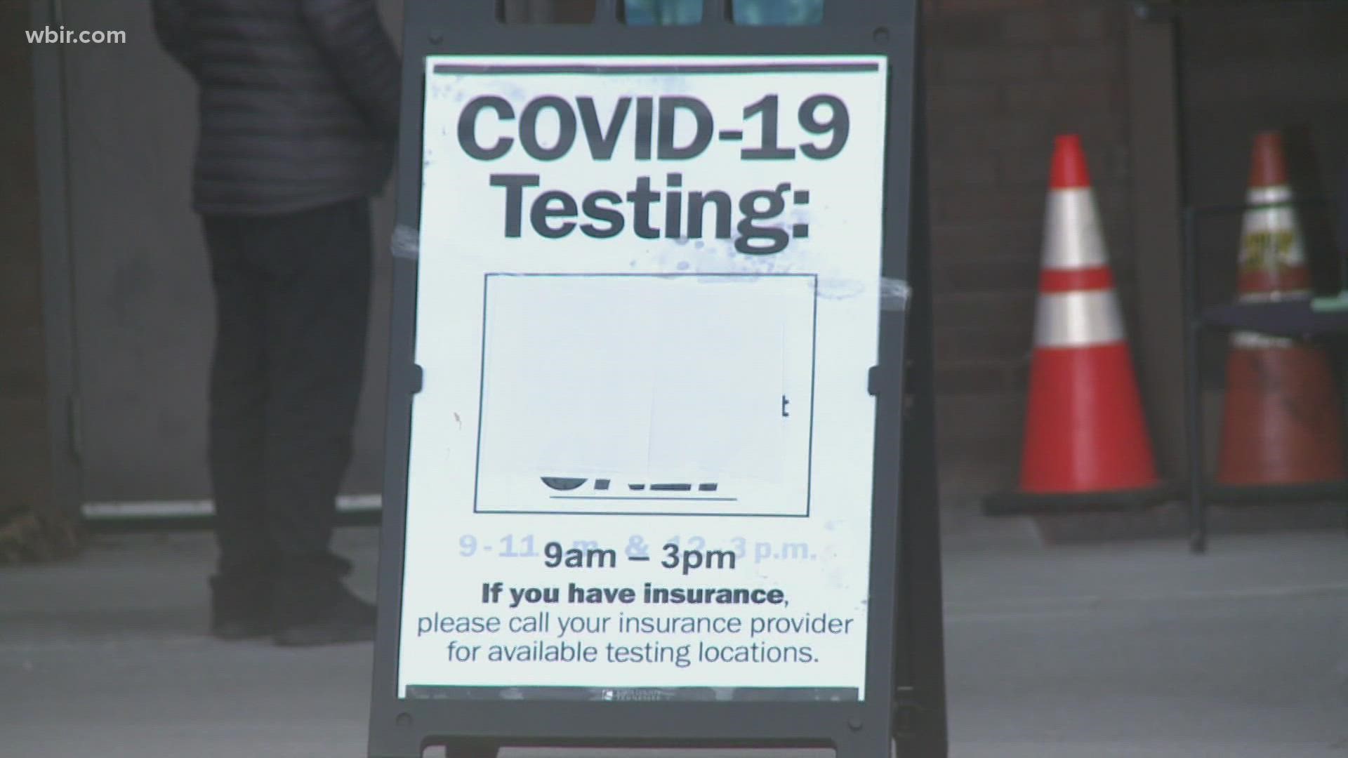 The Knox County Health Department expanded testing to anyone who walks up to their main location in Knoxville.