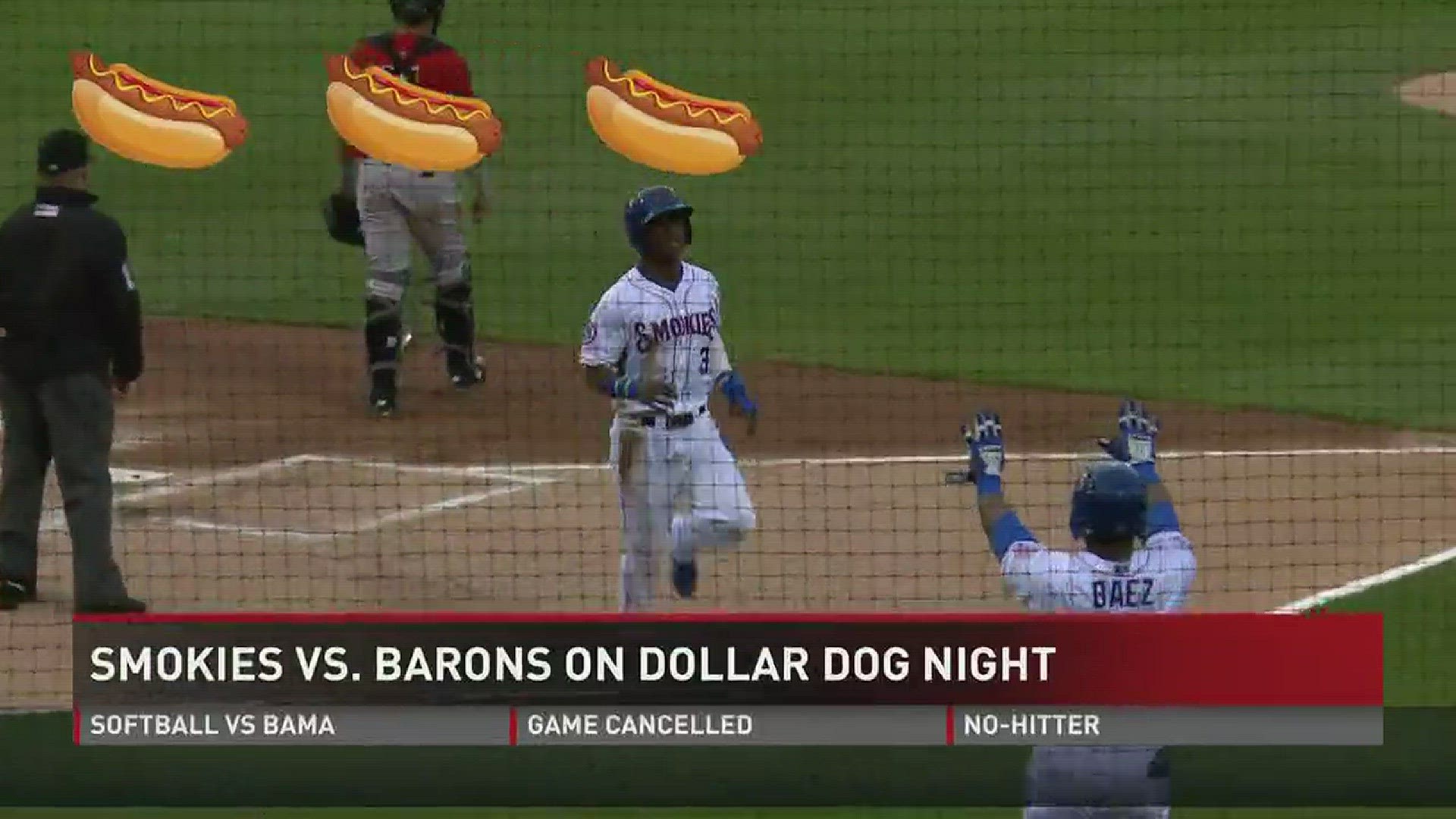 Smokies explode in the bottom of the second, go on to shutout Barons.