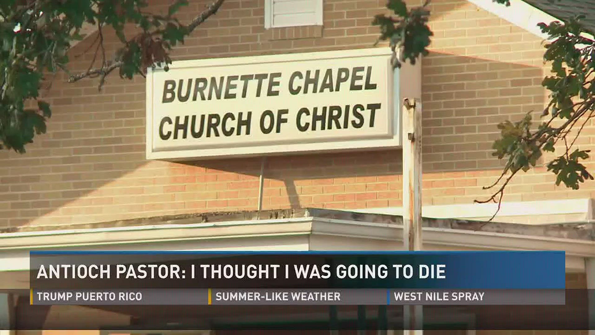 Sept. 26, 2017: The minister of Burnette Chapel Church of Christ in Antioch described how he remembered the shooting at his church on Sunday.