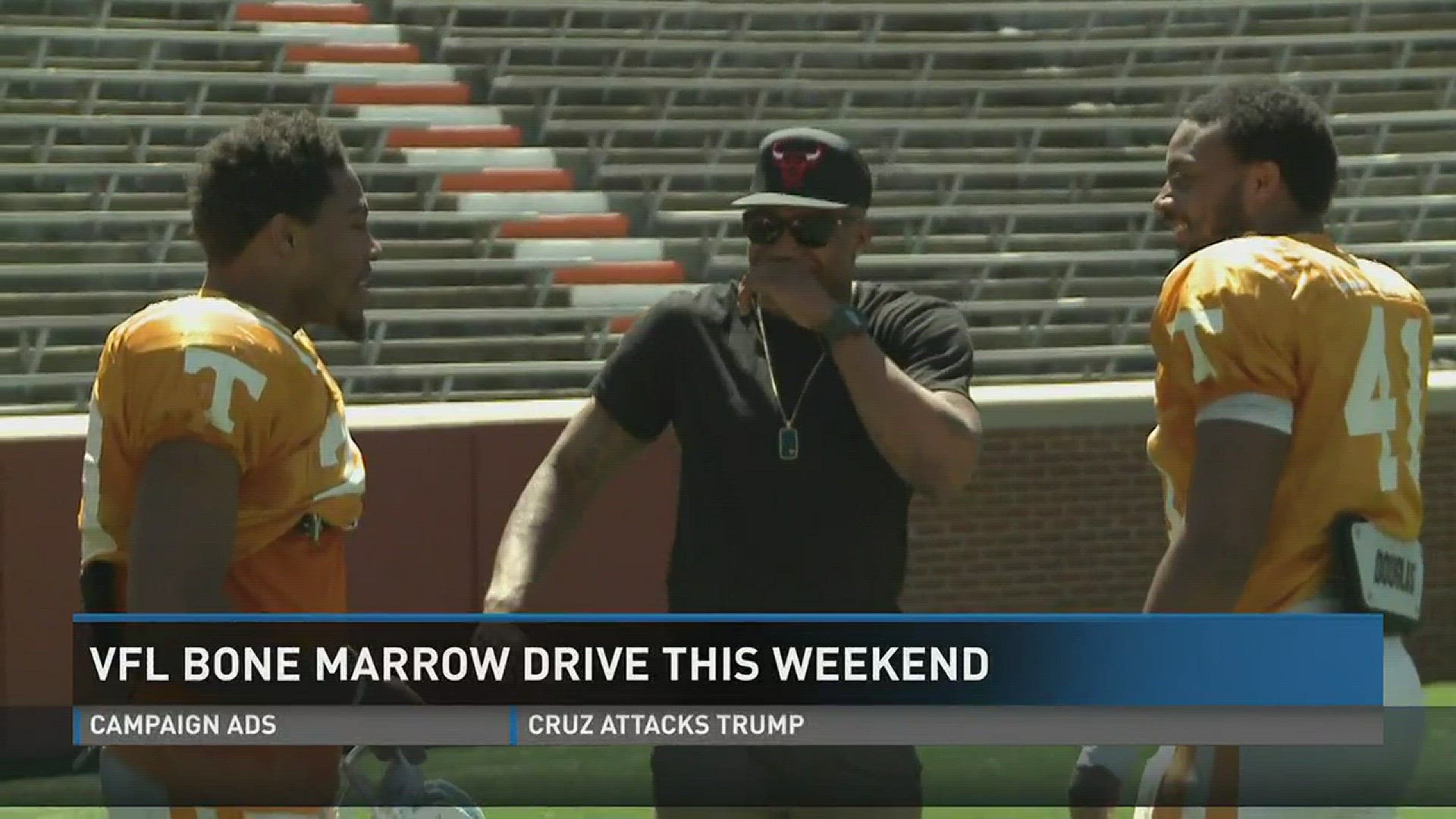 The University of Tennessee�s Vol for Life program is among groups this weekend sponsoring a bone marrow drive at Neyland Stadium. Antone Davis, VFL coordinator, talks about the drive.
