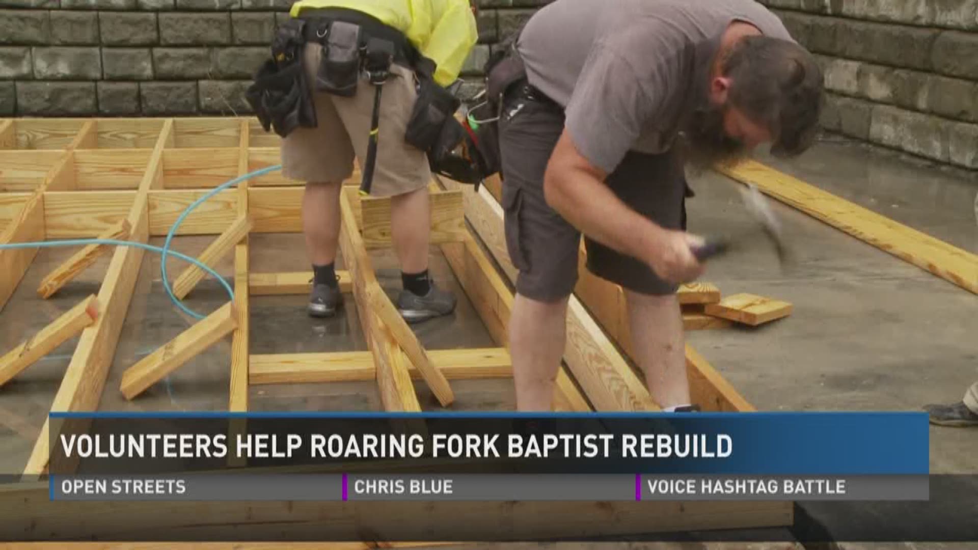 Last November, the Sevier County wildfires turned the church into rubble and ash. But volunteers are helping rebuild it stronger than ever.