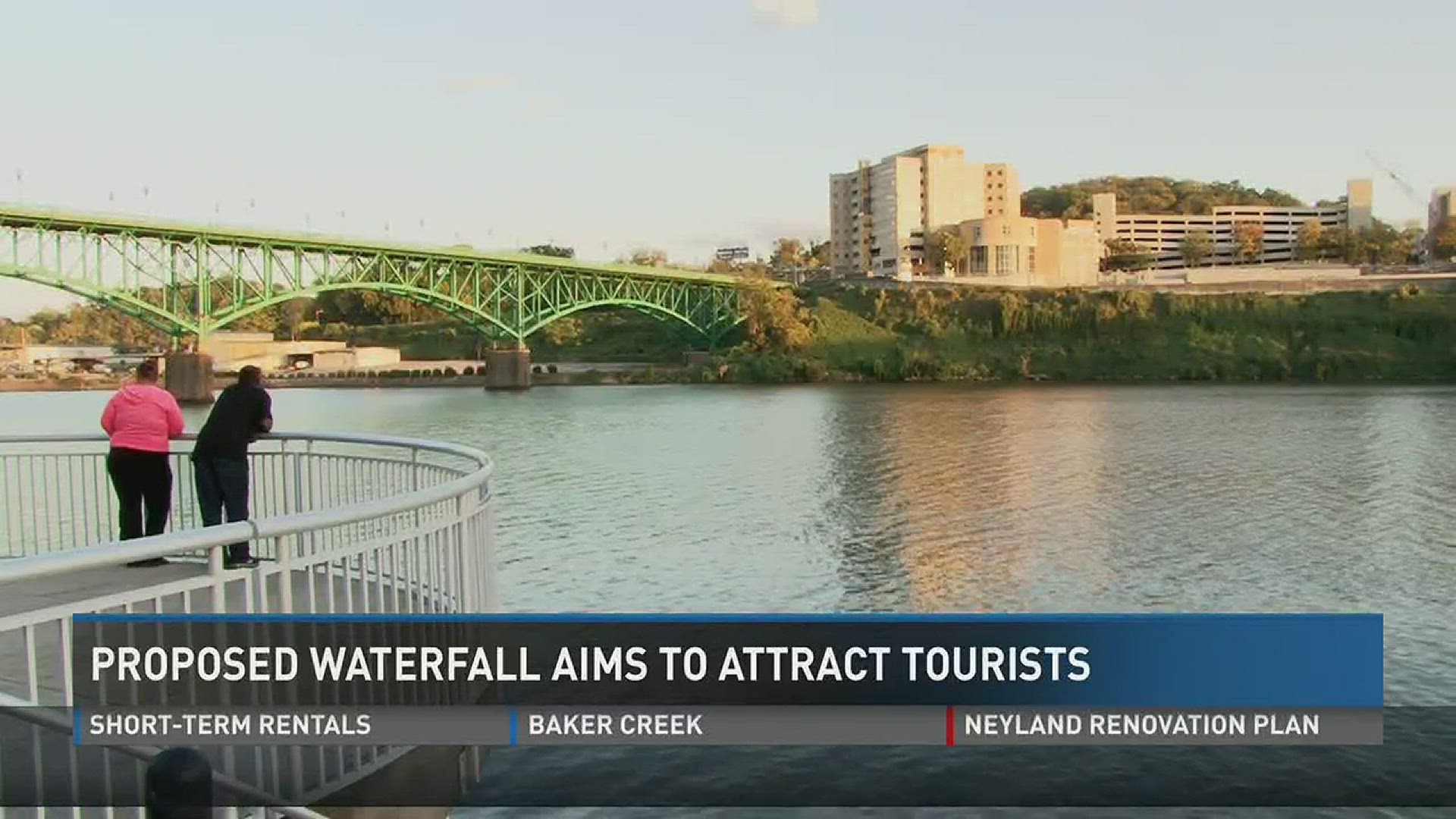 Oct. 18, 2016: A dream of sprucing up the Knoxville waterfront is gaining momentum as word of a proposed Knox waterfall is spreading.