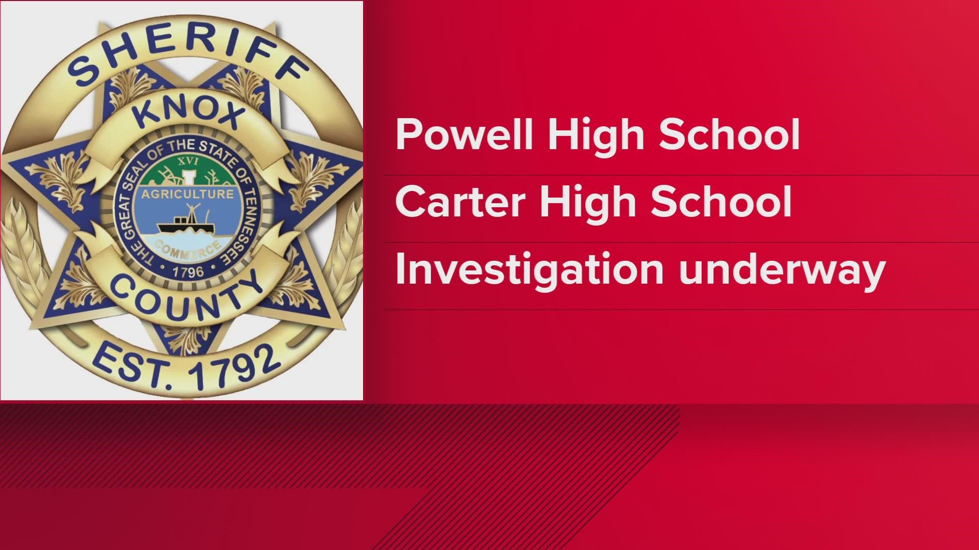 KCSO said Powell High School had to be evacuated after a social media threat Monday. Carter High School was placed on a soft lockdown.