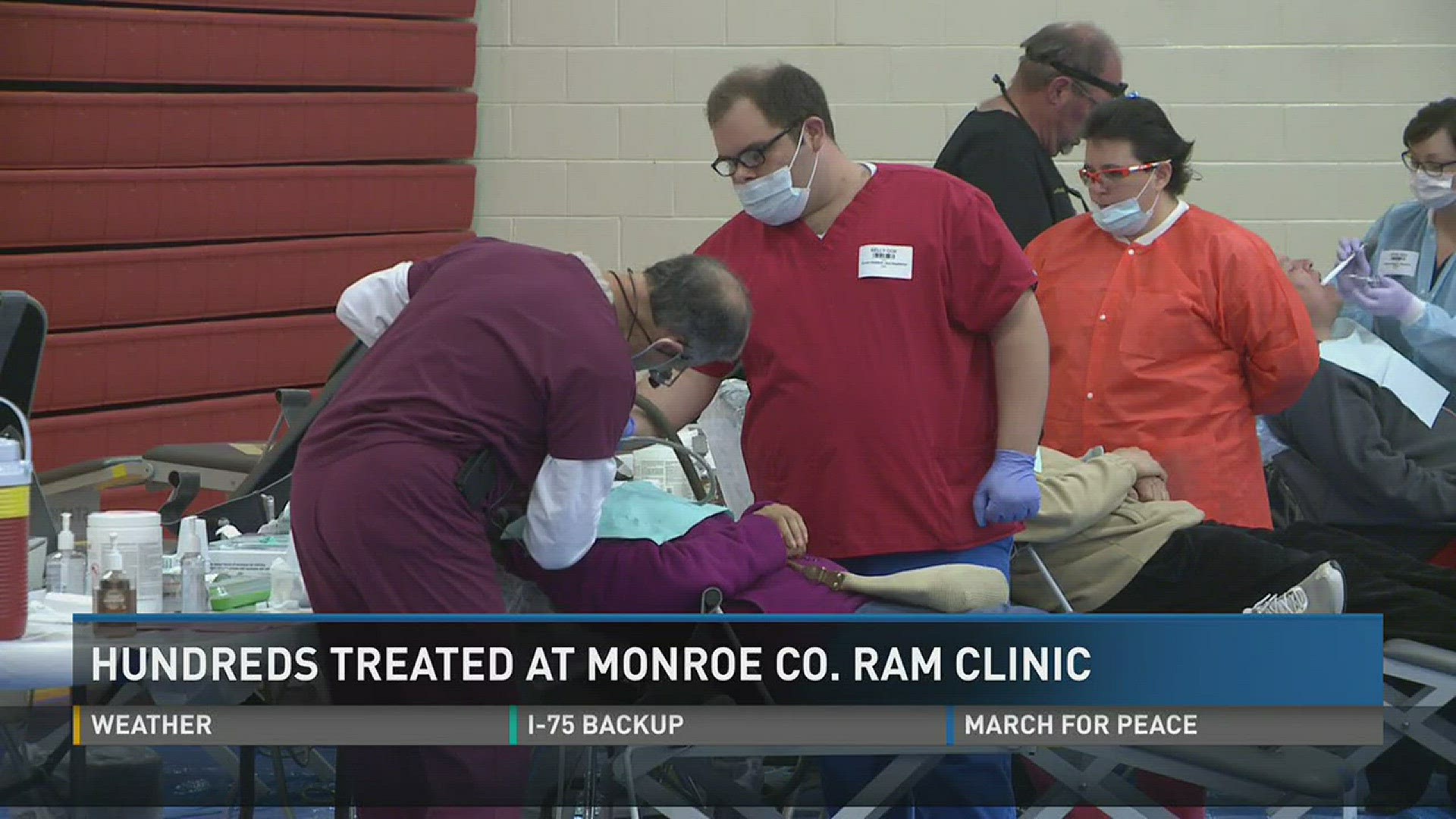 This weekend hundreds of people received free vision, dental and health care in Monroe County.