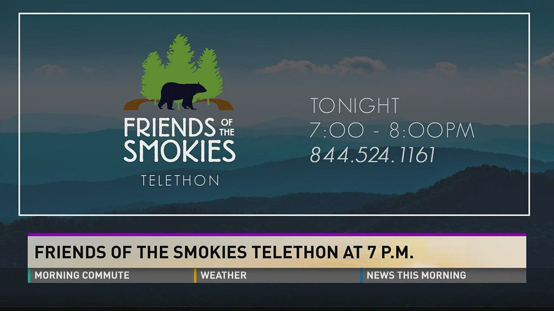 WBIR will once again host the annual Friends Across the Mountains Telethon on Wednesday along with Asheville television station WLOS.