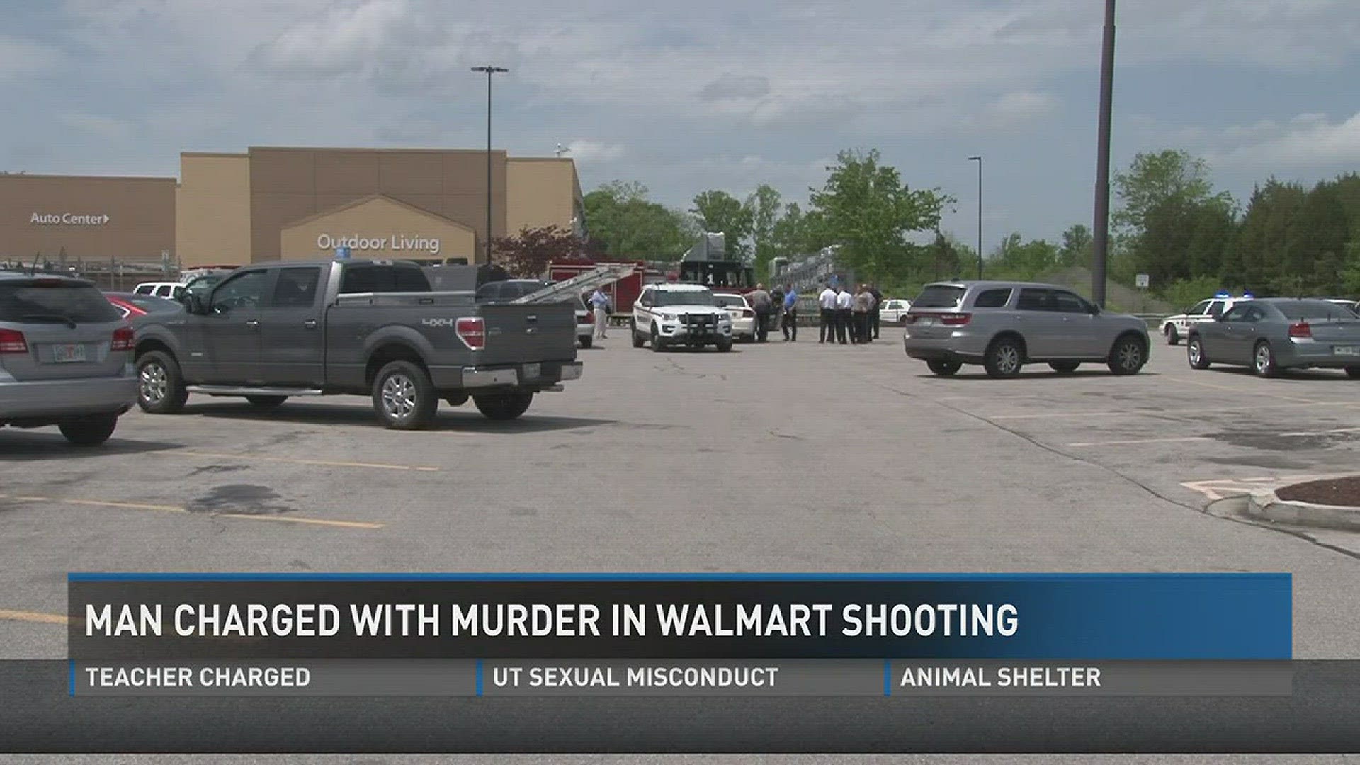 32-year-old Robert Myers is charged with second degree murder for a parking lot shooting at a Walmart.