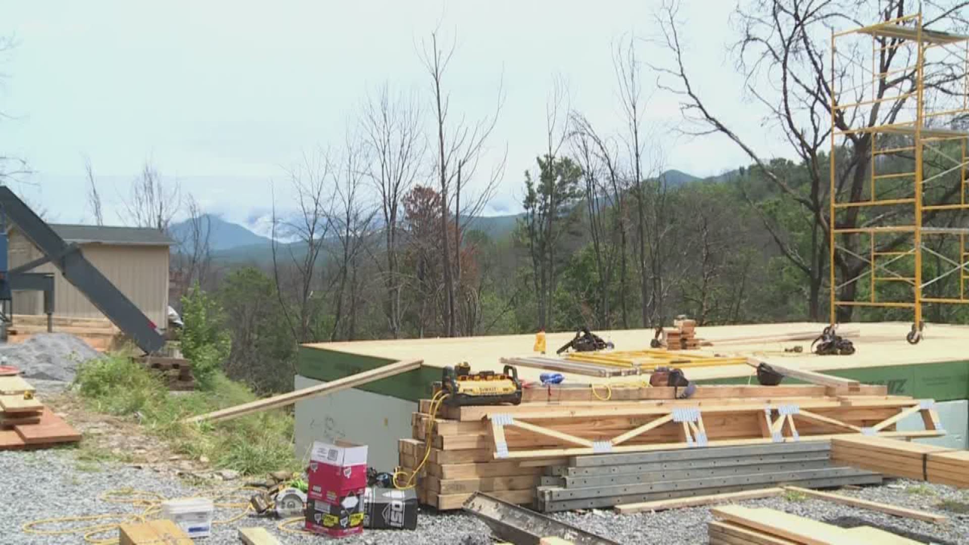 The Jucker family lost their home in the 2016 wildfires. It's taken them awhile to rebuild because they want to make sure its rebuilt in the safest way.