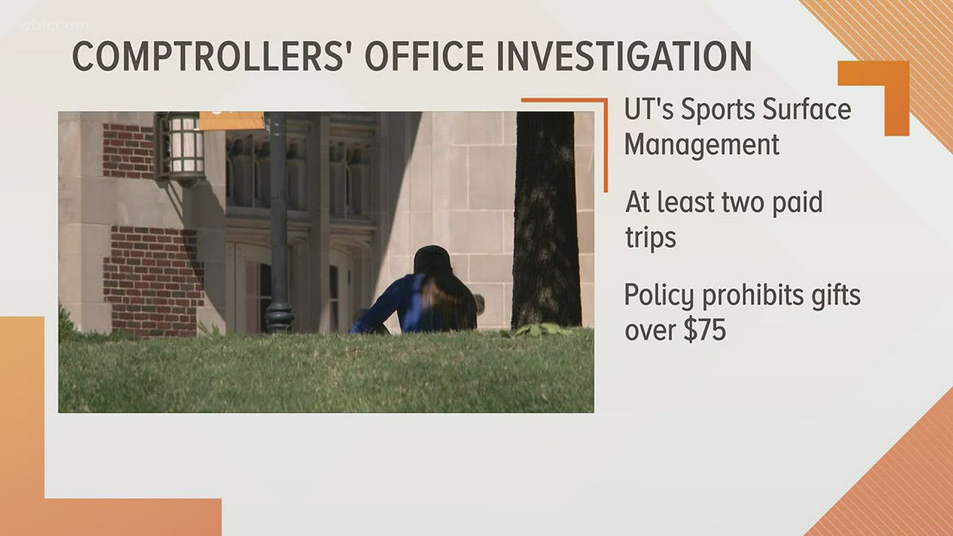 An investigation by Tennessee's Comptroller's Office found UT's Sports Surface Management has violated university policy by accepting paid trips from a department vendor or prospective vendor.