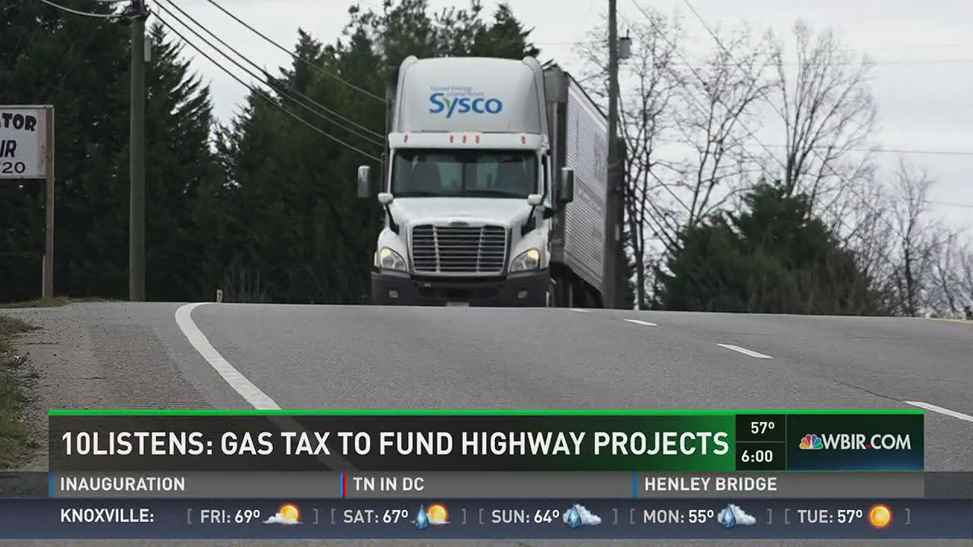Jan. 19, 2017: Chapman Highway is one of many roads on the target list for TDOT to improve in East Tennessee. Gov. Haslam's proposal to raise the gas tax by seven cents could help create additional funding for this and other projects.