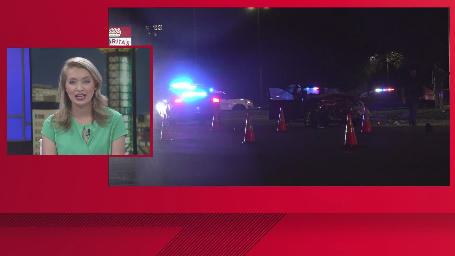 Multiple patrol, fire and ambulance units responded to the crash Friday night near the South Grove shopping center in South Knox County.