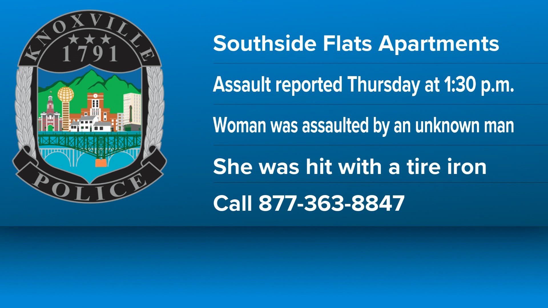 Knoxville police identify suspect accused of attacking woman with tire ...