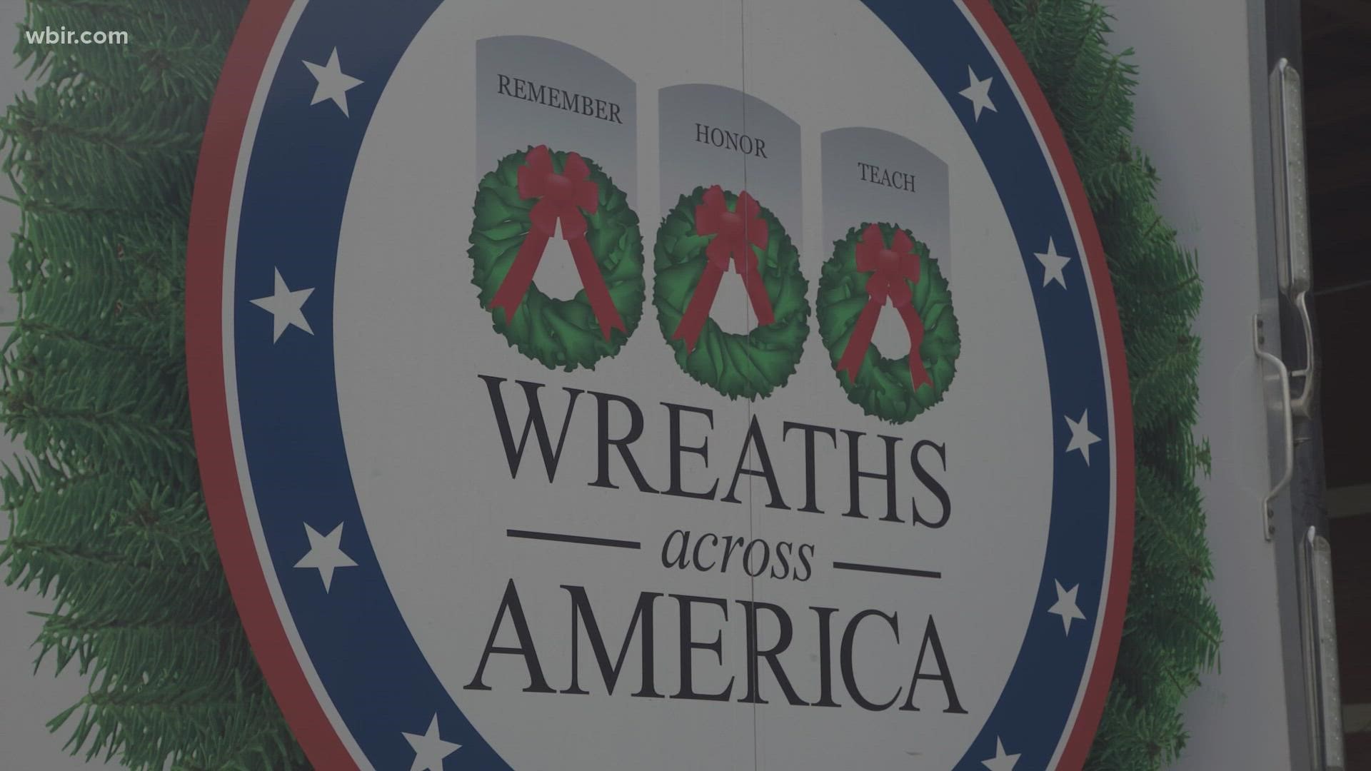 The Wreaths Across America Mobile Education Exhibit was set up in the parking lot of the Knoxville Expo Center over the weekend.