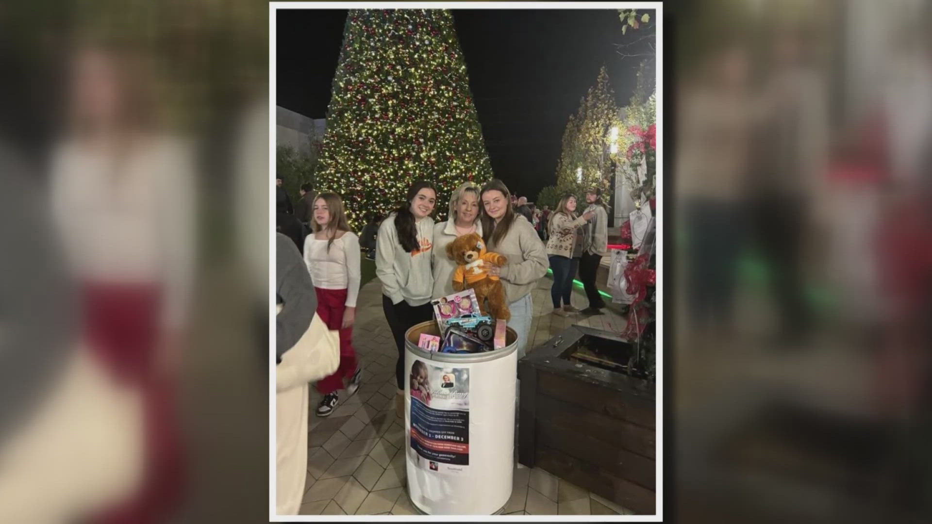 The toy drive collects donations for children in need and honors a 21-year-old who was killed in her Knoxville apartment in December 2004.