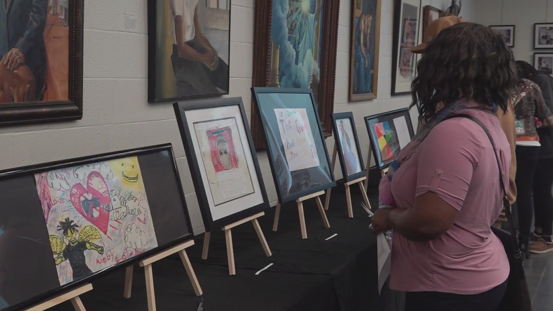 The art competition is being held as part of Youth Violence Prevention Week. It's called "You Are the Change."