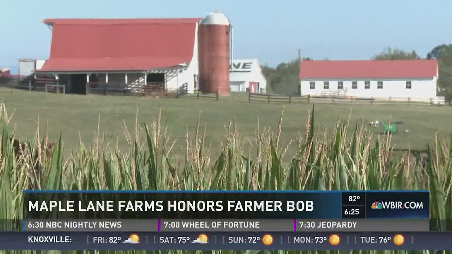 Oct. 6, 2016: After the death of "Farmer Bob," Maple Lane Farms is using its corn maze to pay tribute to him this year.