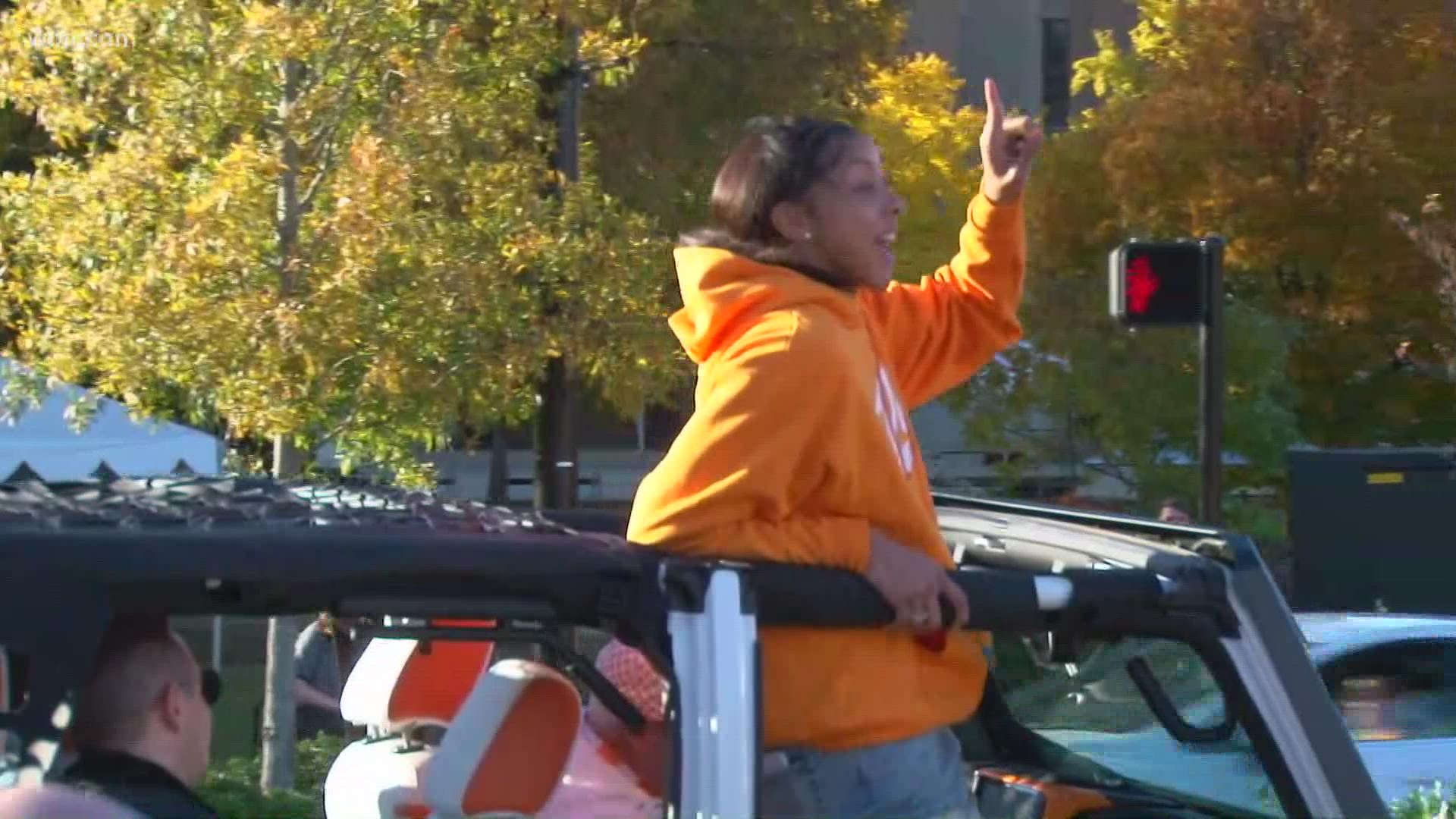 A look at the 2021 Homecoming Parade at the University of Tennessee. Nov. 12, 2021-4pm.