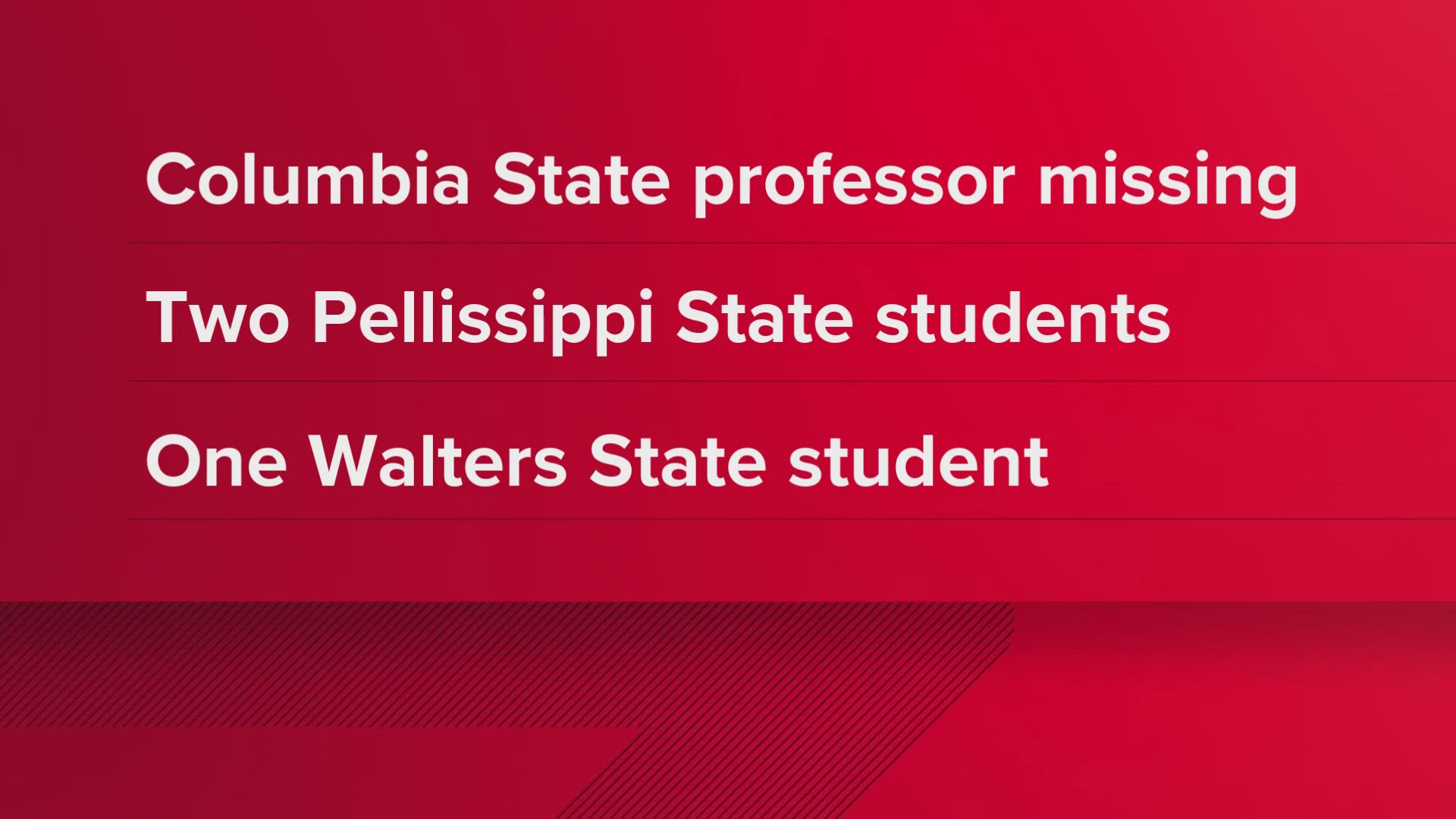 Two of the students were from Pellissippi State Community College, and the third was from Walters State Community College.