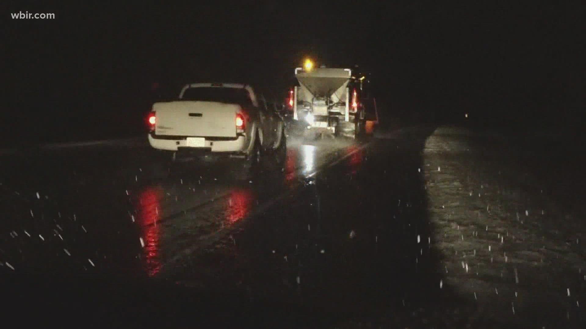 The Tennessee Department of Transportation is working to make sure the roads are safe before snow and ice move into East Tennessee.