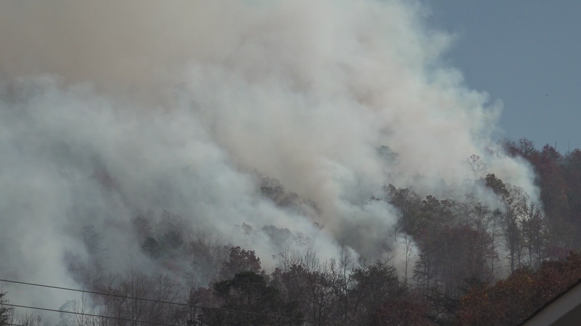 No injuries have been reported and no structures are in danger, according to Anderson County officials.