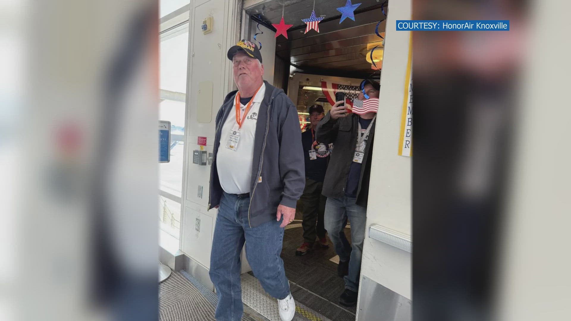 HonorAir Flight 36 took over 100 East Tennessee veterans from Knoxville to D.C. on Wednesday to visit memorials that honor their sacrifice.