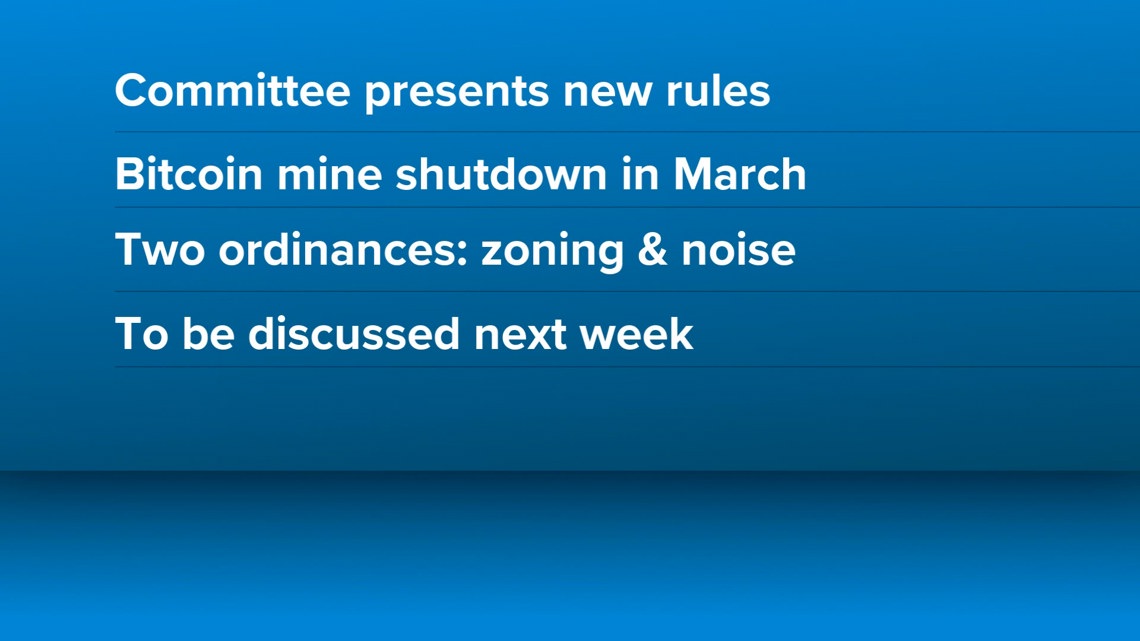 Committee in Johnson City is creating new rules to prevent a noisy bitcoin mine
