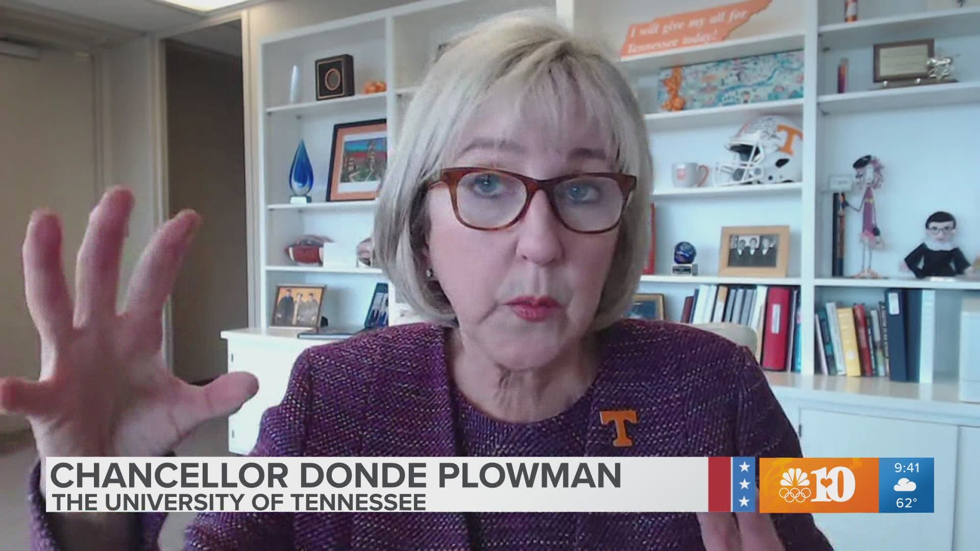 UTK Chancellor Donde Plowman talks about campus operations and new legislation about athletes' likenesses.